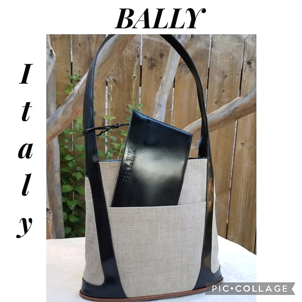 Beautiful  vintage Bally Bucket tote handbag